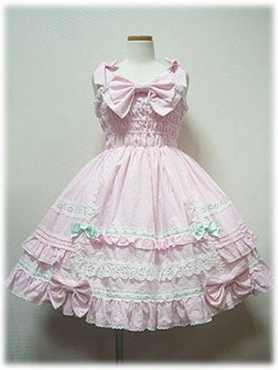 btssb gingham rose ribbon skirt - pink - 2007