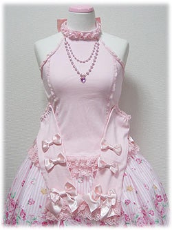angelic pretty lovely off shoulder blouse (plain) - pink - 2022