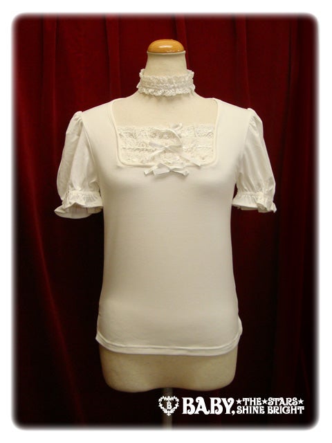 btssb waist shirring blouse (128 416) - white - 2004
